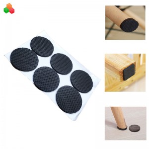 Dongguan zaprojektowany rozmiar samoprzylepny gumowy meble stołowe ochraniacz nóg Eva Foum Fotel Slids Protect